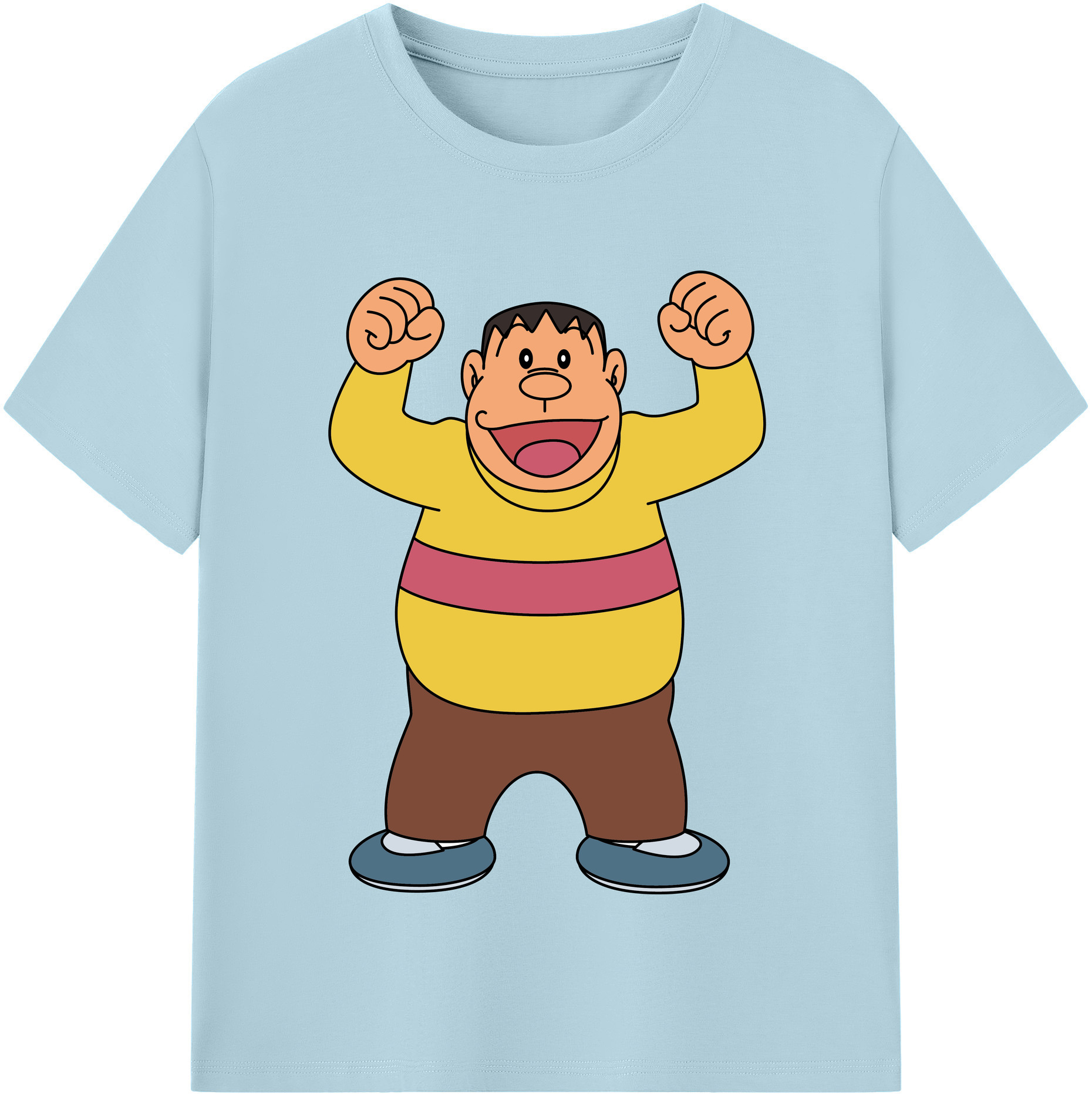 （画像用） ドラえもん 剛田武 Doraemon Gouta Takeshi 綿100％半袖Tシャツ（フロントプリント）